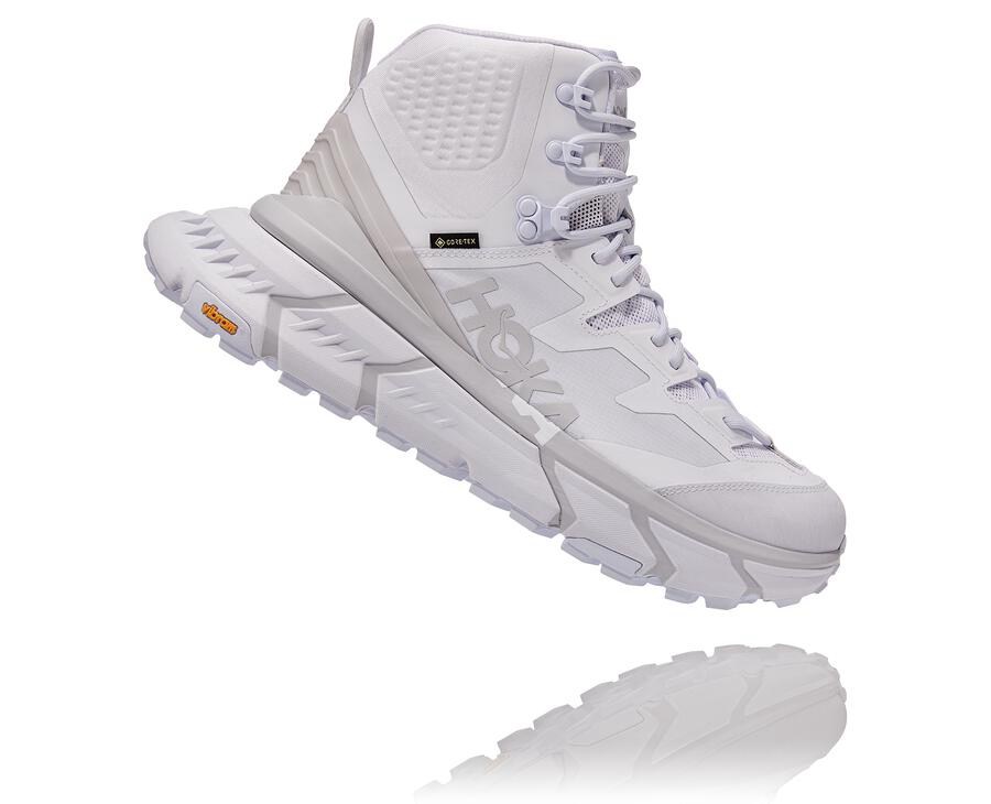 Hoka One One Womens Hiking Boots - Tennine Hike Gore-Tex - White - PTFY67953